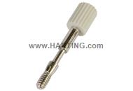 D Sub Male Screw lock 4-40 UNC with plas