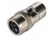 M12 PP female X-cod 8-pol crimpflange