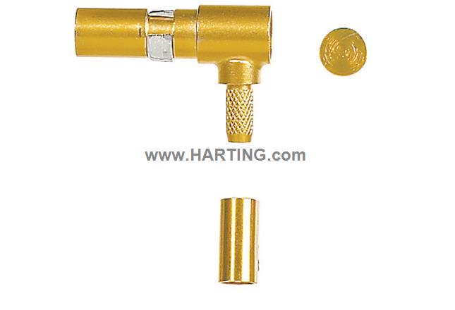 DIN-Signal coax m, solder/crimp 50Ohm