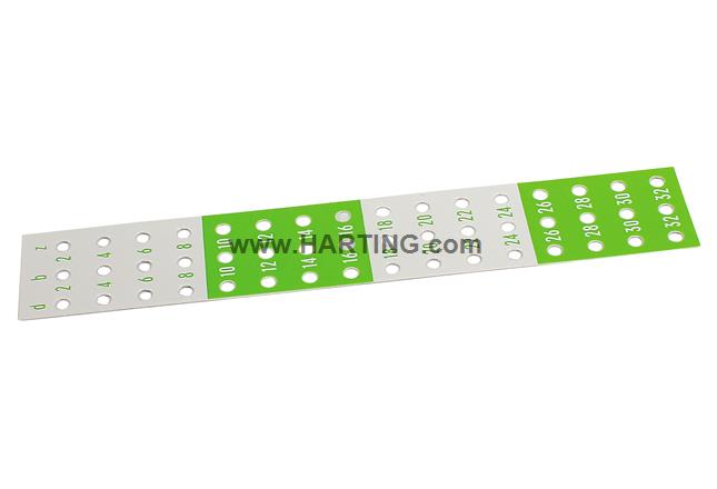 DIN-Power identification strip