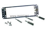DIN-Power retaining frame