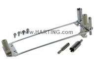 DIN-Power retaining frame