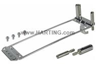DIN-Power retaining frame