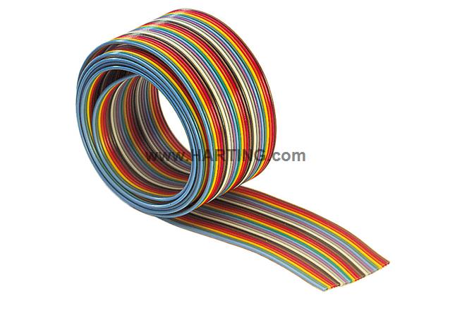 SEK CAB FLAT COLOR AWG28/7 15P 30,48m