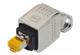 Han PP RJ45 10G met. plug set 45° bottom