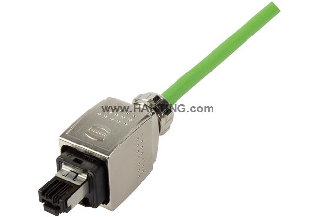Han PP metal V14 RJ45 Cat5 plug 4p IDC
