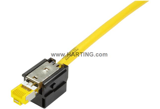 Han 3A RJ45 10G Cat6 plug insert, 8p IDC