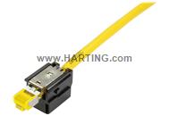 Han 3A RJ45 10G Cat6 plug insert, 8p IDC
