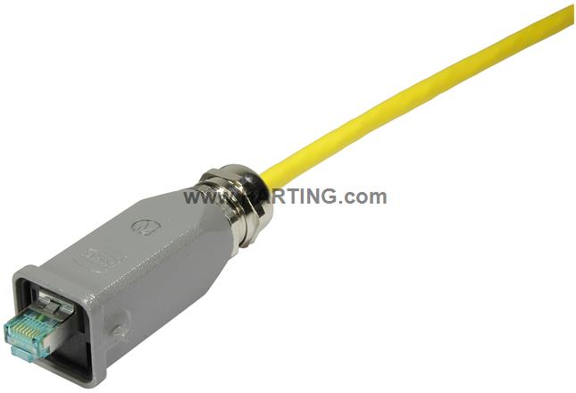 Han3A RJ45 GL Cat6A plug 8p met