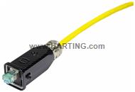 Han3M RJ45 GL Cat6A plug 8p met.