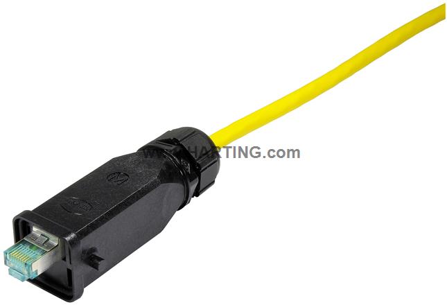 Han3A RJ45 GL Cat6A plug 8p plastic