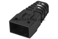 RJI RJ45 Compact boot black 7,5mm (100)