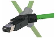 RJI RJ45 PN plug Cat5, 4p IDC angled