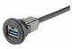 har-port USB 3.0 A-A PFT black 0,5m