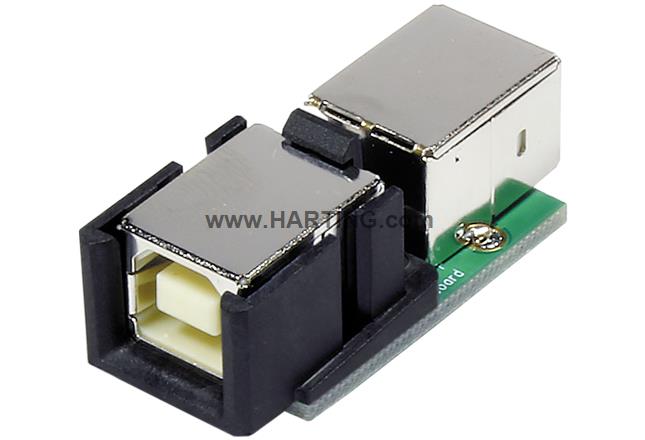 HPP V4 USB 2.0 PCB, 2x USB B-B angled