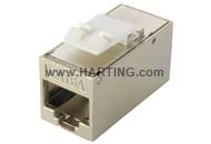 RJI RJ45 Keystone bulkhead jack IP20