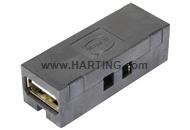 USB 2.0 HIFF Bulkhead coupler type A-A