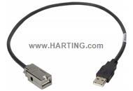 USB 2.0 PFT A plug - A HIFF jack 5,0m