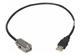 USB A2.0 - USB A2.0 recept., 0,4m cable