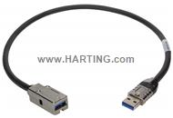 USB 3.0 PFT A plug - A HIFF jack 1,5m