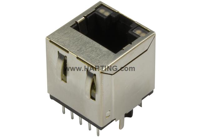 RJI RJ45 jack 1Gbit vert. biCo LED gn/ye