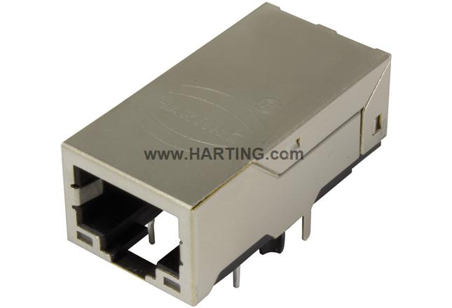 RJI RJ45 jack 10/100 Mbit LED angl. LV