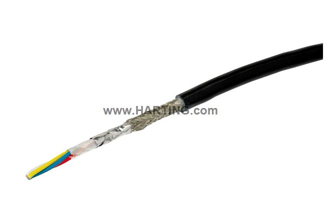 Ha-Vis EtherRail 4xAWG22/7 bk CAT5 1000m