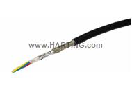 Ha-Vis EtherRail 4xAWG22/7 bk CAT5 50m