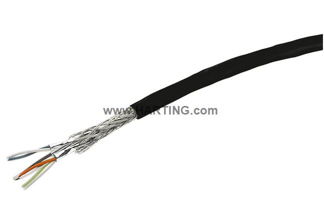 HARTING outd. Cat6A 4x2xAWG26/7 PVC 20m