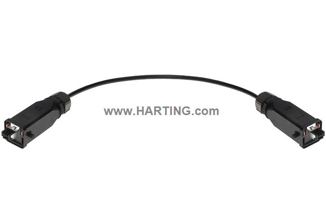 RJI Han3A pla.Hyb. Cat6A+4x1,5  5.0m