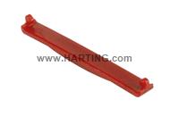 PP V4 coding clip for receptacle; red