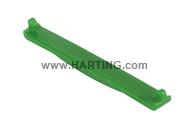 PP V4 coding clip for receptacle; green