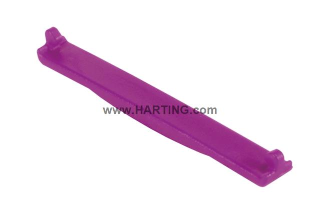 PP V4 coding clip for receptacle; violet