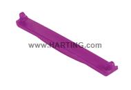 PP V4 coding clip for receptacle; violet