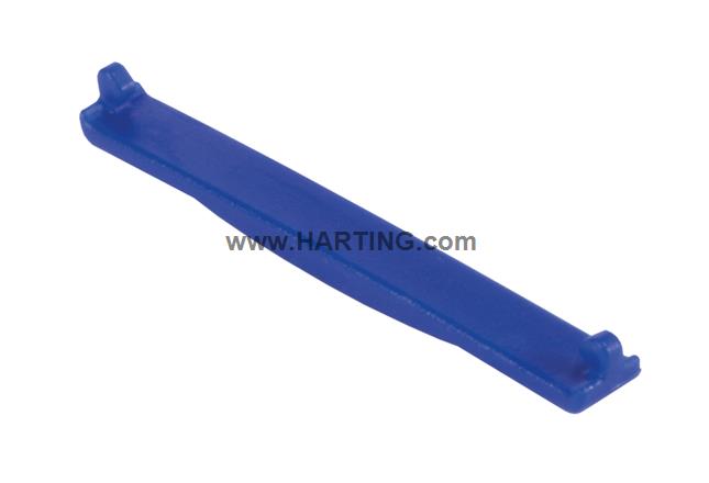 PP V4 coding clip for receptacle; blue