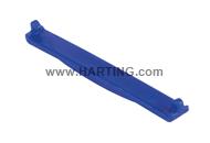 PP V4 coding clip for receptacle; blue