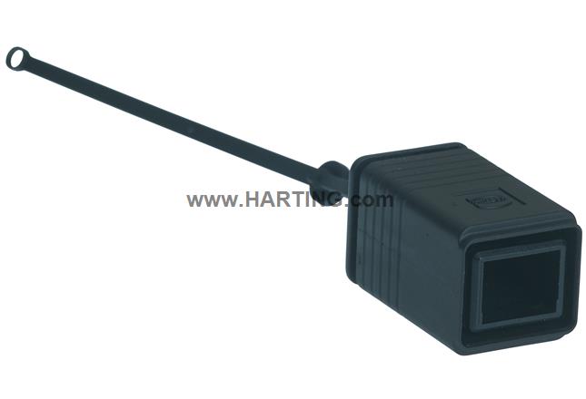 HPP dust cap device side plastic cord