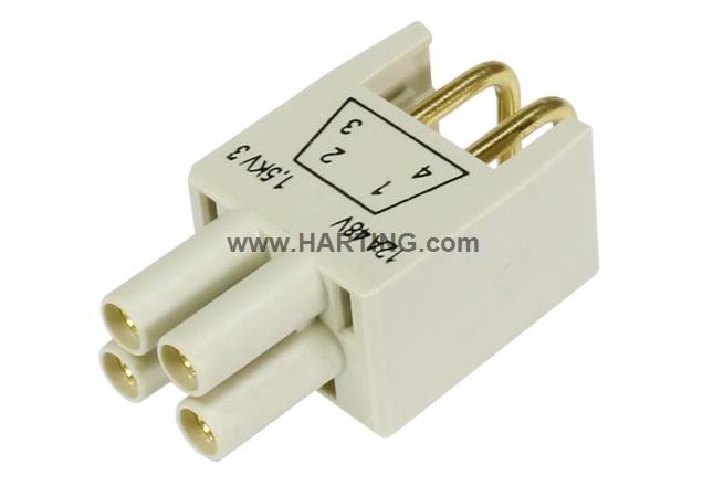 HPP V4 Power insert THT 48V/12A 4p 90°