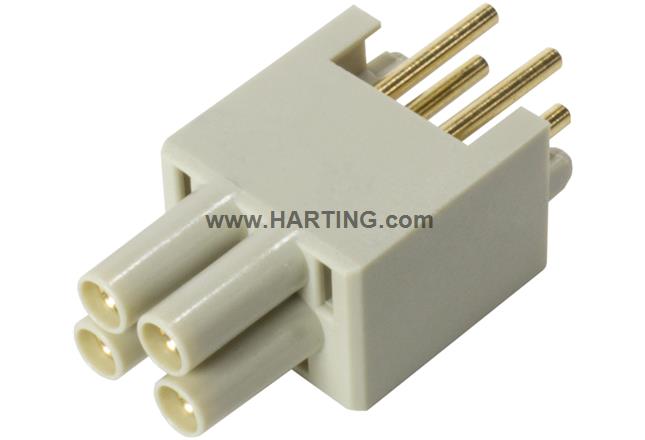 HPP V4 Power insert THT 48V/12A 4p vert.