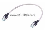 RJI DB Cat6a Cable Assy grey PUR 3,5m