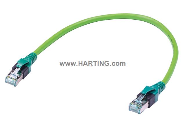 RJI DB Cat6a Cable Assy green PUR 0,6m