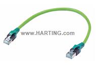 RJI DB Cat6a Cable Assy green PUR 16m