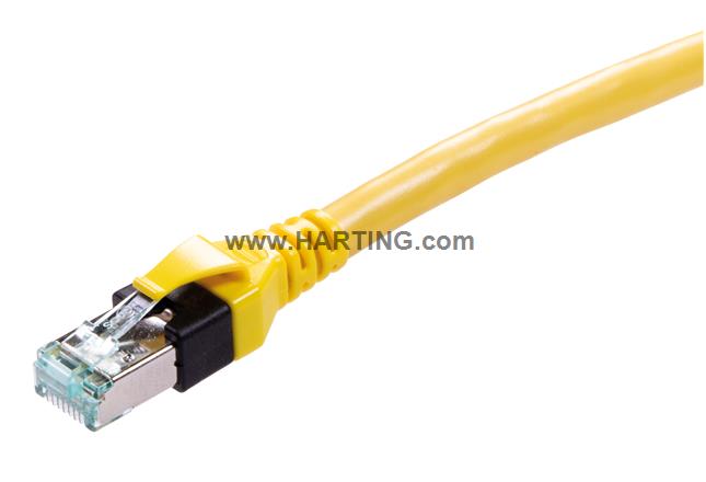 RJI DB Cat6a Cable Assy yellow PUR 6,0m