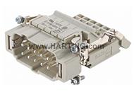 Han E AV 10 Pos. M Insert Term Block Rig