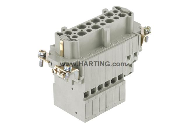 Han ES 16 Pos. F Insert Cage Clamp Term