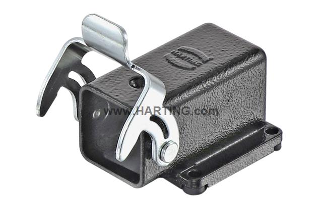 Han 3M Housing Angled bulkhead mounting