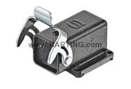 Han 3M Housing Angled bulkhead mounting