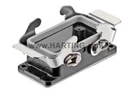 Han 10M-Base Panel 2 Levers IP 67