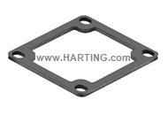 Gasket han 3HPR surface mount. hous. ang
