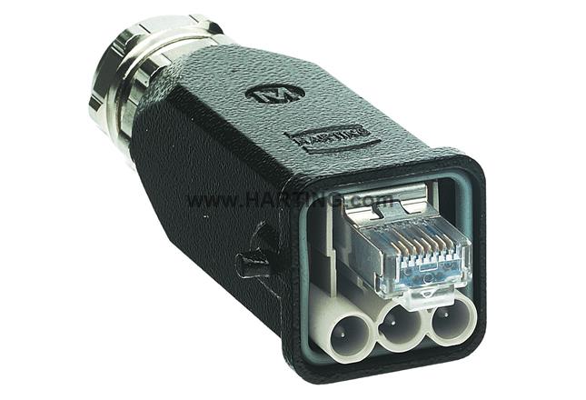 Han 3A RJ45 HYBRID PLUG  AC